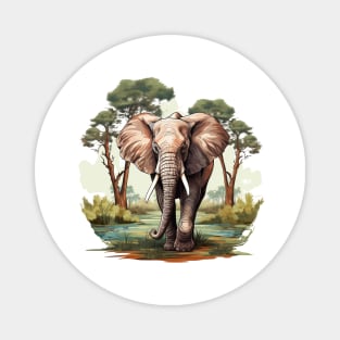 I Love Elephants Magnet